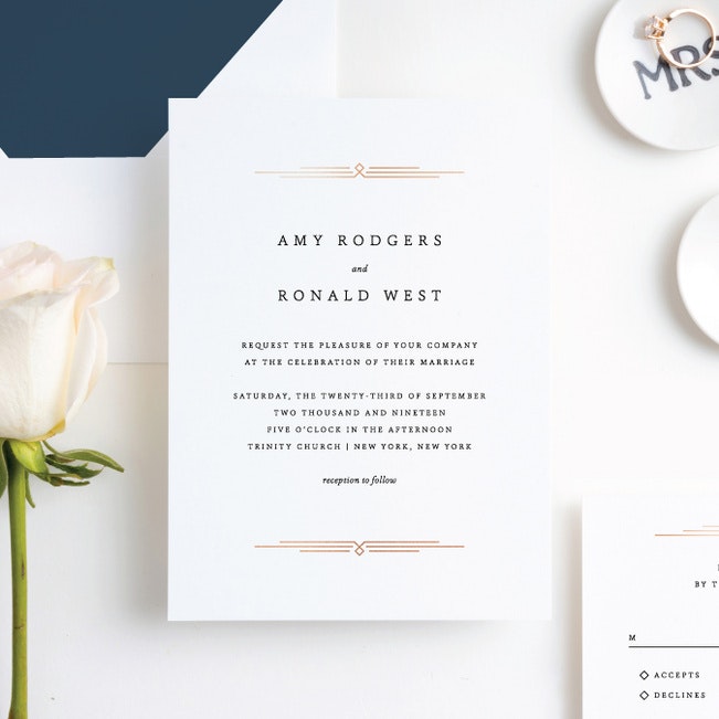 Wedding Thank You Cards Classic Floral Invitation Suite #1207